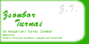 zsombor turnai business card